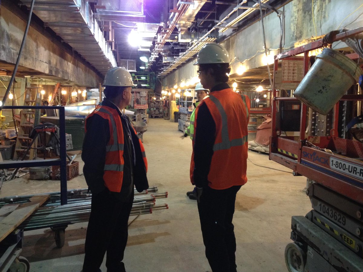 RepRichardHanna's tweet image. Touring NYC project to build annex to Penn Station. @Transport vote this week on #PRRIA to improve US rail system.