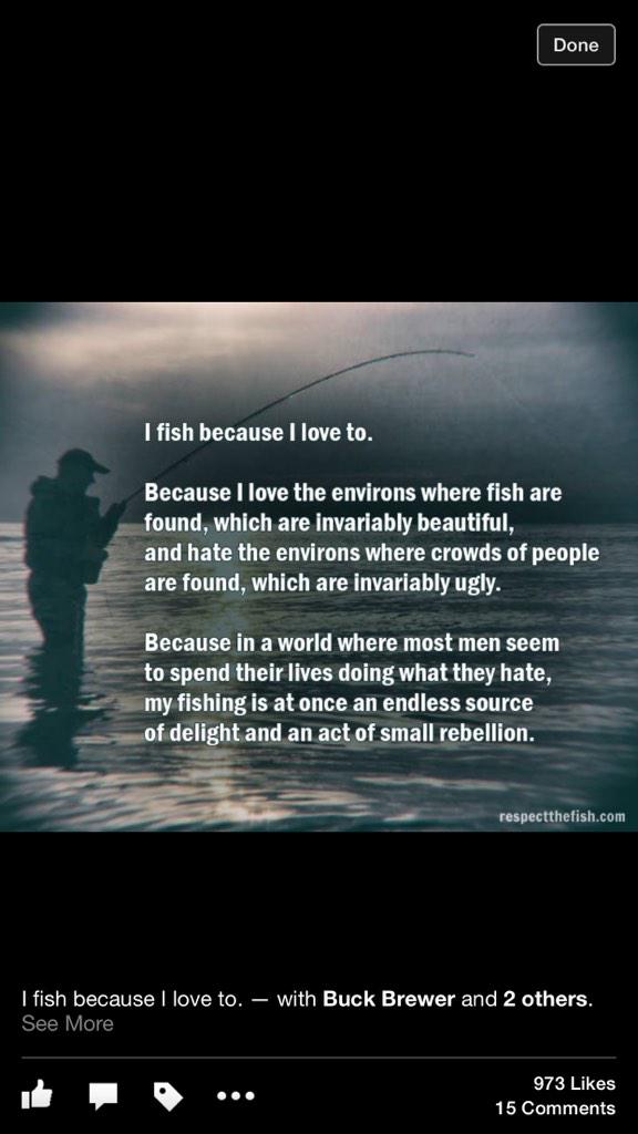 RespectFish's tweet image. I #fish because I #love to. #respectthefish #knowthecode #fishing #fishingislife #fisherman #flyfishing