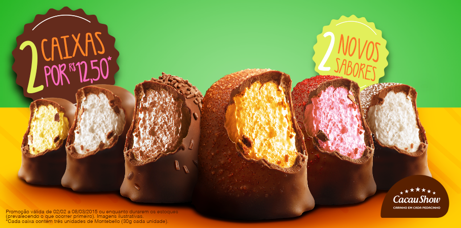 cacaushow's tweet photo. Coco, Maracujá, Framboesa, Tangerina, Chocolate e Tradicional. Tem pra todos os chocólatras: http://t.co/XDuKuYKhJJ http://t.co/kse13I6UF2