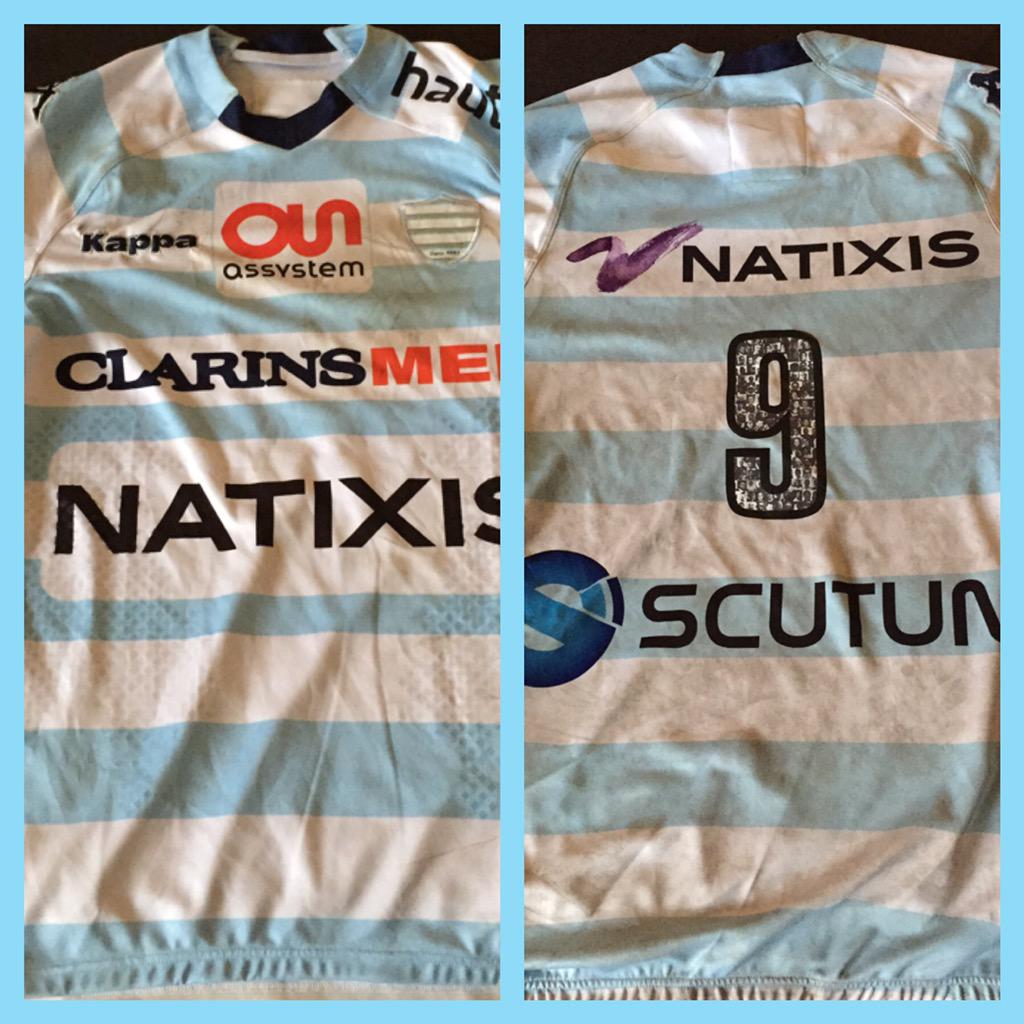 MaximeMachenaud's tweet photo. RT et commentez pour gagner mon maillot de match officiel.Tirage au sort pour RM92/ASM le 21.02.15 👍 bonne chance! http://t.co/FBhHkYbrwm
