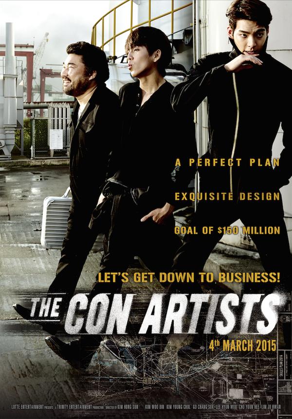 TheDramaKorea's tweet photo. Film Kim Woo Bin &amp; Lee Hyun Woo (2014) The Con Artists (The Technicians) akan tayang di @blitzmegaplex 4 Maret 2015. http://t.co/P4uvPAYsX2