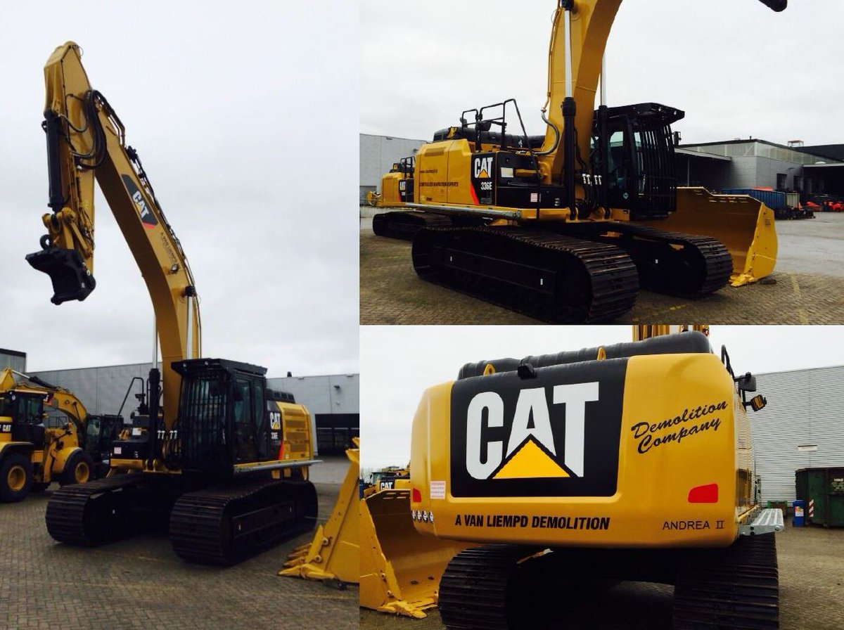 VanLiempdSloop's tweet photo. Onze nieuwe CAT 336E Hybrid is klaar voor vele mooie duurzame opdrachten! http://t.co/xTnL5k00VD