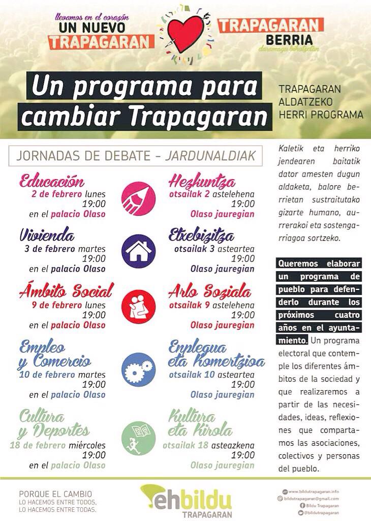bildutrapagaran's tweet photo. Un #programa para cambiar #Trapagaran HOY asamblea abierta sobre EMPLEO y COMERCIO a las 19h ACUDE! #PosibleaDa http://t.co/FPZpWLsNlW