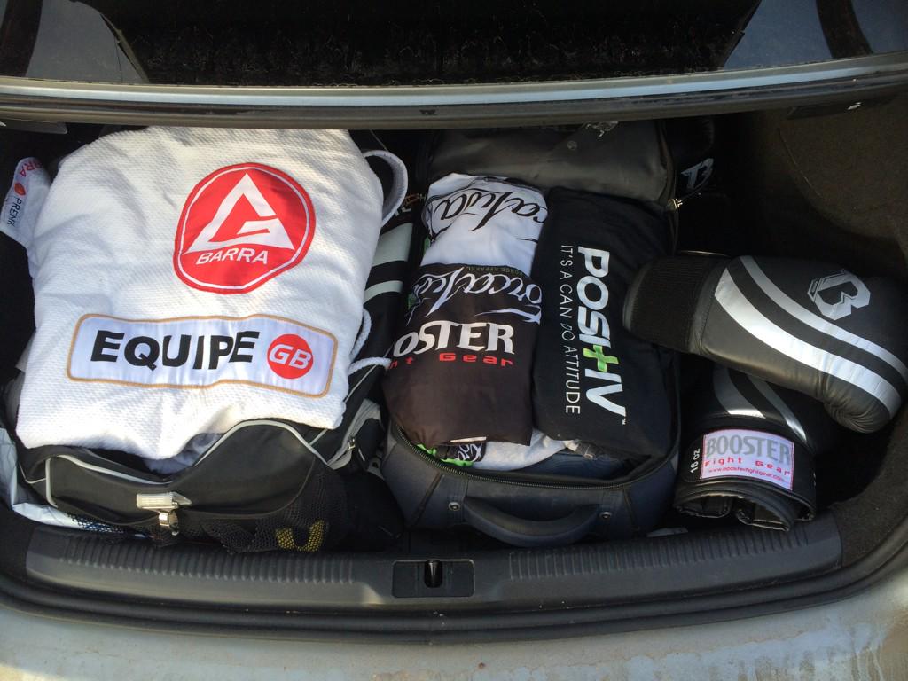 Farmerboyhallam's tweet image. Packed and ready for Nottingham @BoosterMMA @drinkpositiv @ForcaLuta
