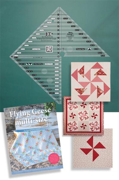 creativegrids's tweet image. The flying geese block is a classic popular design. The ruler can cut 90/45 degree triangles. youtube.com/watch?v=8vAfEb…