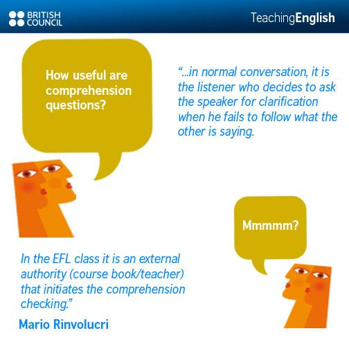 Mario Rinvolucri wonders how useful comprehension questions are in the #ELT classroom ow.ly/IGyvZ