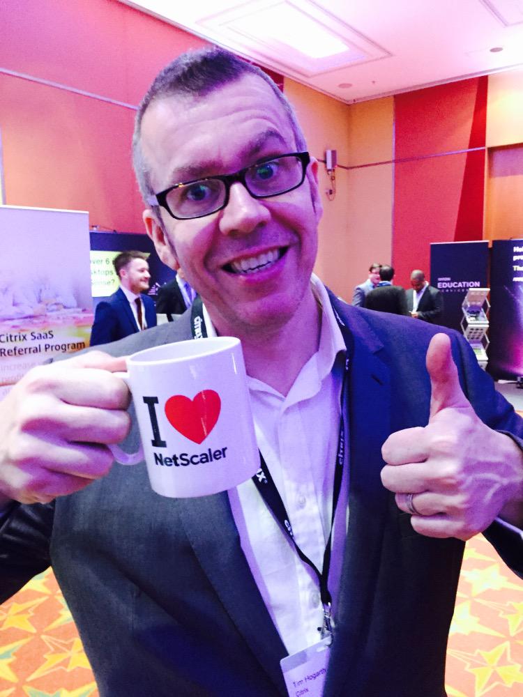What a pose! Hanging out with the main Citrix CPA man <a href="/Tim_Hogarth/">Tim Hogarth</a> #ukcpa15
