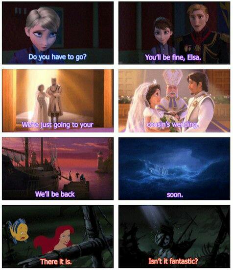 WakeupPeopIe's tweet photo. Theory Links 'Frozen,' 'The Little Mermaid,' &amp; 'Tangled,' Will Make You Look At Disney Differently http://t.co/Pq4KZ20CJy