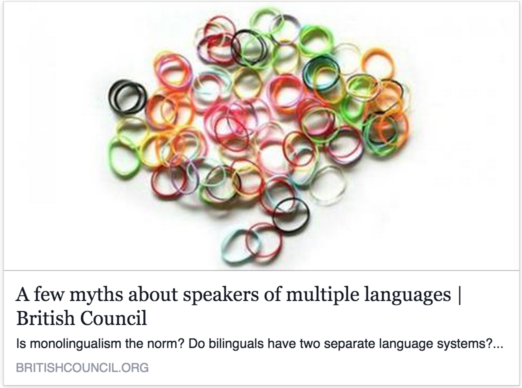 Nayr Ibrahim knocks down a few myths about speakers of multiple languages ow.ly/ILrK5