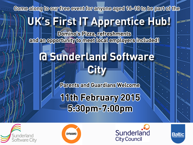 BalticTraining's tweet photo. Come to our free event tomorrow for anyone aged 16-18 to be part of the UK’s first IT Apprentice Hub! http://t.co/15jIdsT8BX