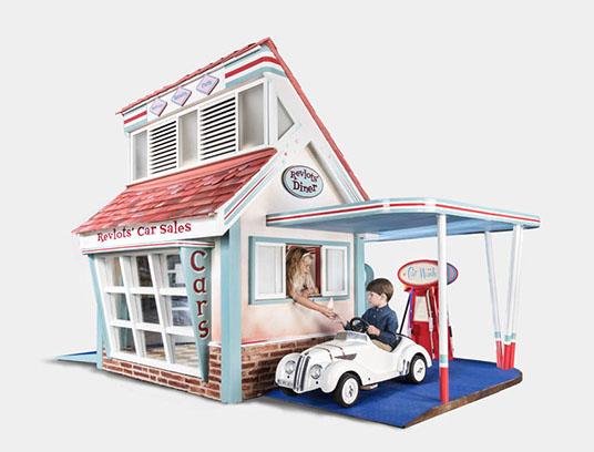 Ever wanted your own miniature #americandiner #diner #american #kids #fuelstation