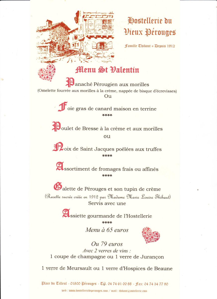 PerougesAccueil's tweet image. Samedi 14 février prochain... la fête des amoureux, pensez à réserver votre St Valentin :
Tél 04 74 61 00 88