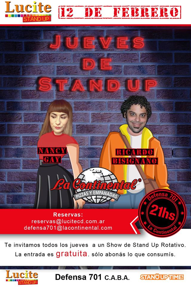 Este jueves 21hs vienen los geniales @NancyGay1 y @BisignanoOK a <a href="/La_Continental/">La Continental</a> Defensa 701. Entrada SIN CARGO.