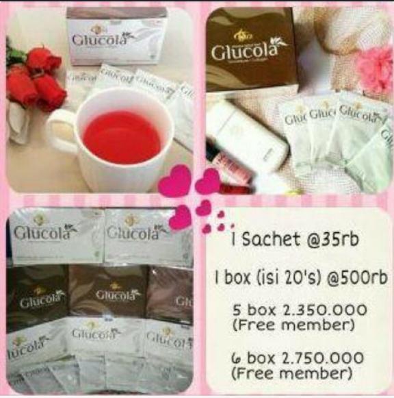 Before going to bed, dont forget to drink GLUCOLA from MCI ... beli paket, atau ecer bisa