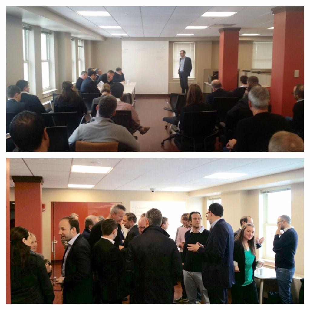 DCUFinTechCtr's tweet photo. #Fintech collaboration in action this morning w/ @Workbar @UKTIBoston @ukinboston! #londontoboston #londonfintech http://t.co/lnhkBh15p2