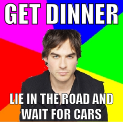 Vampydiaries6's tweet photo. This is how damon does it... http://t.co/1HYFGSOpuX http://t.co/f77qE3tRKu