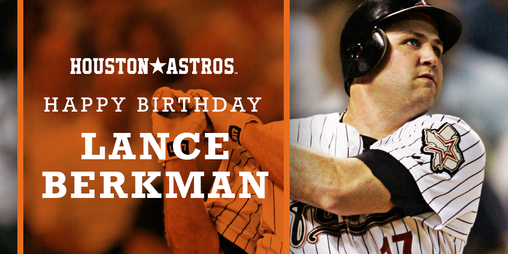 Happy birthday to Lance Berkman! to wish our legend a very happy 39th birthday. 