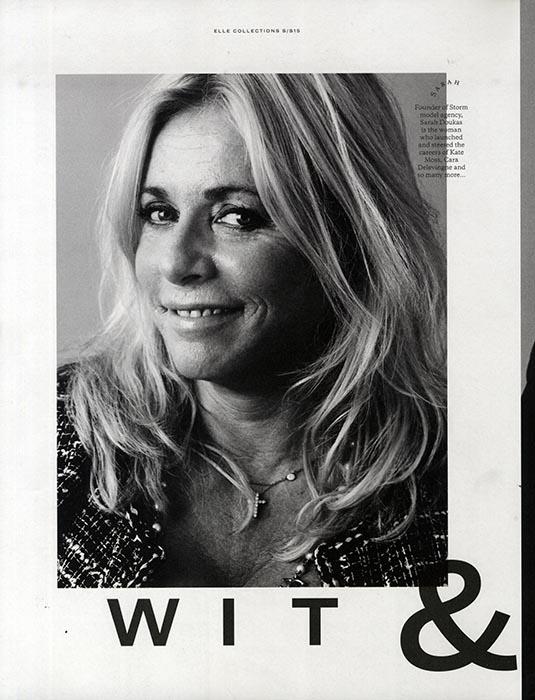 StormModels's tweet photo. "You have to be a damn good people person" - Sarah Doukas on being a model agent #ElleCollections #SarahDoukas http://t.co/N9NMQiif51