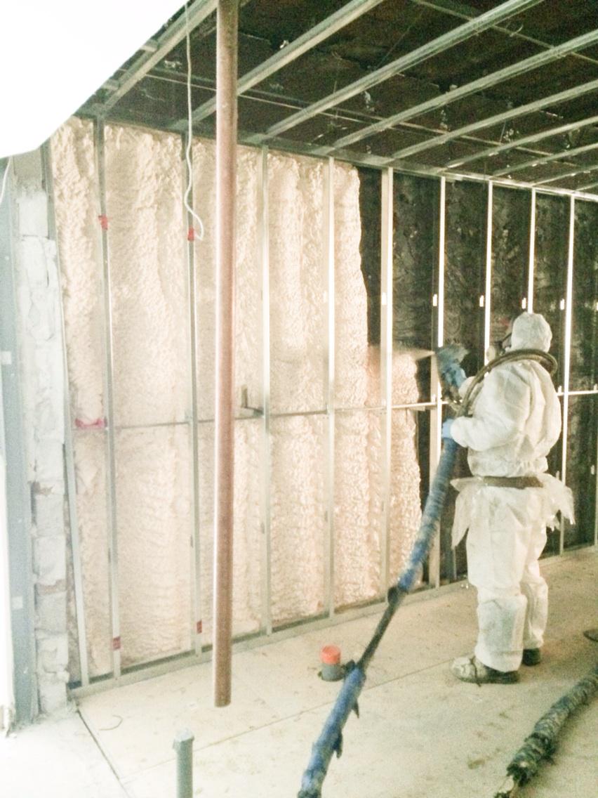 HomeInsulation9's tweet photo. Check out one of our best employees spraying walls of a synagogue! #homeinsulation #sprayfoam #nogaps #qualityfoam http://t.co/5uV9RixgLV