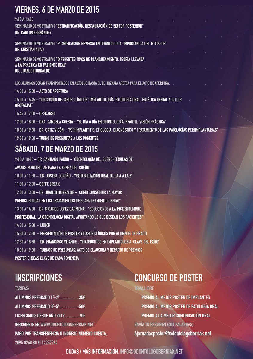 OBeOIEE's tweet photo. #Jornadas6 #OdontologoBerriak http://t.co/m34CIkWpXZ