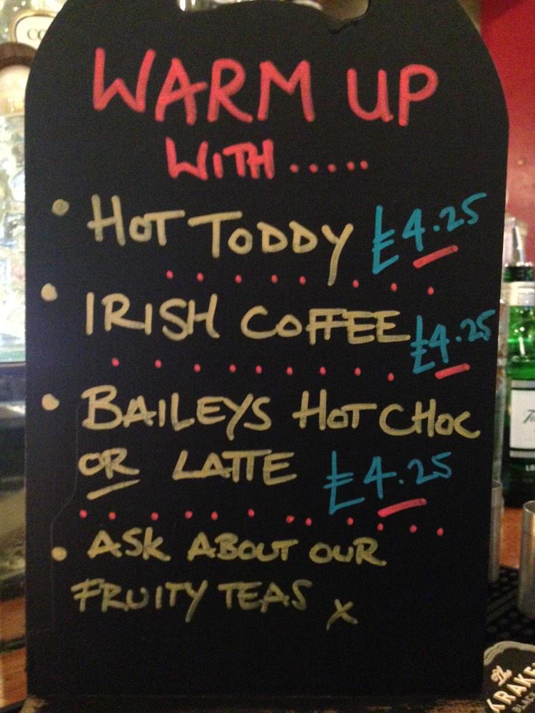 grandcentralbtn's tweet photo. Thankfully we have hot booze! #WinterWarmers #Brighton #publife @drinkinbtn http://t.co/tAKlxbxE3K