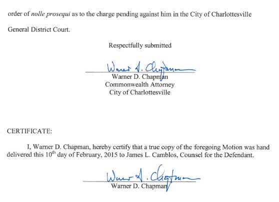 NewsNetNews's tweet image. 2/2 #HannahGraham @CvilleCityHall #CommonwealthAttny #DaveChapman Request For Order #NolleProsequi ICO #JesseMatthew