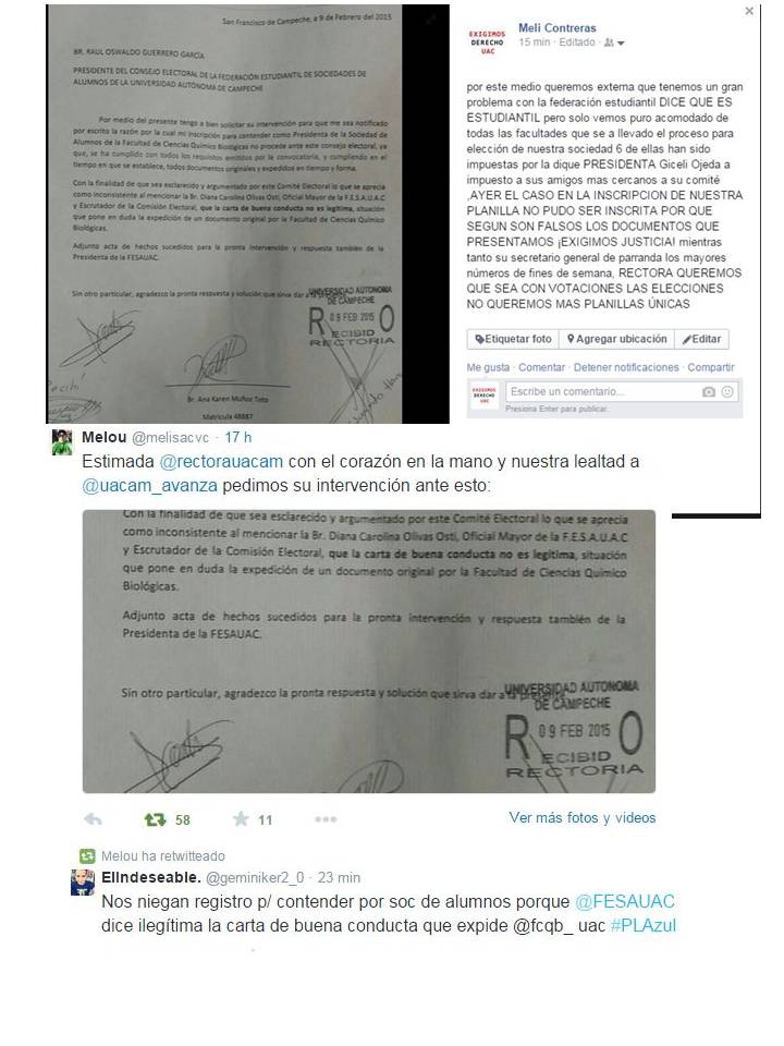 EXIGIMOSUAC's tweet photo. ESTUDIANTES MOLESTOS con @FESAUAC esta imponiendo a sus amigos en las sociedades @RectoraUacam @InfoUacam http://t.co/jzT0BntvgP