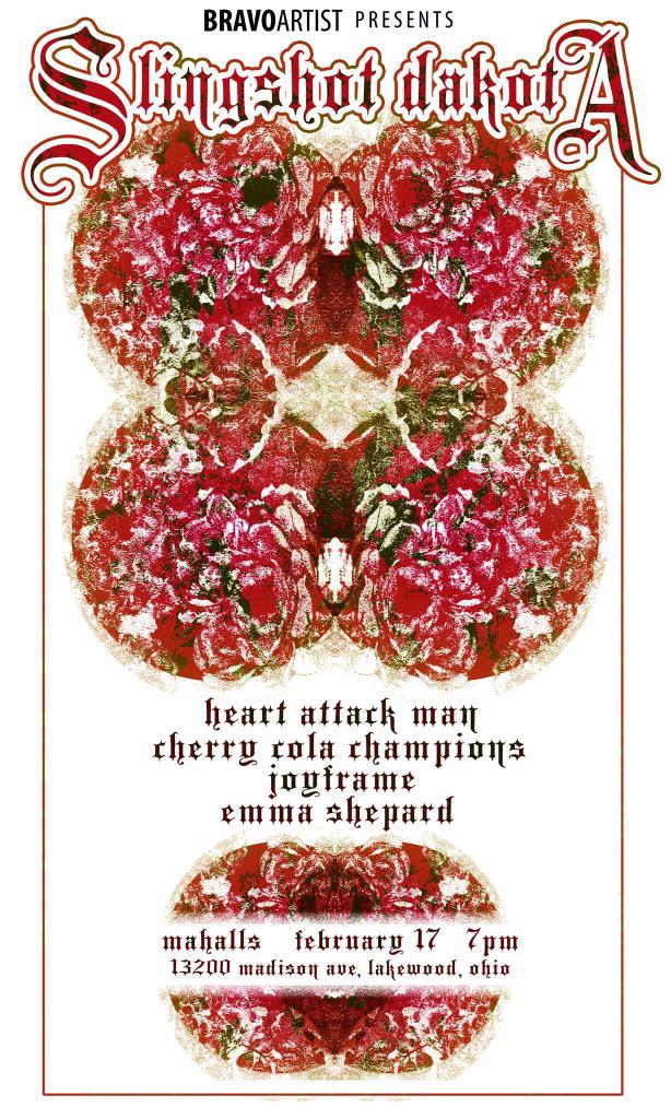 BravoPresents's tweet image. We have @slingshotdakota returning to CLE in one week! @HeartAttackMane / @CCCKent + more will be playing.