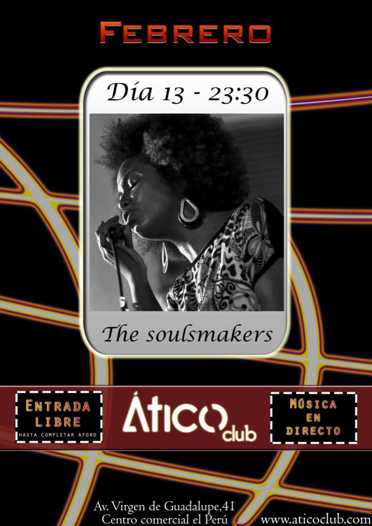 Ya tenemos preparado el segundo concierto de #Ático en #Directo para este viernes: #TheSoulsmakers 👉Entrada #FREE