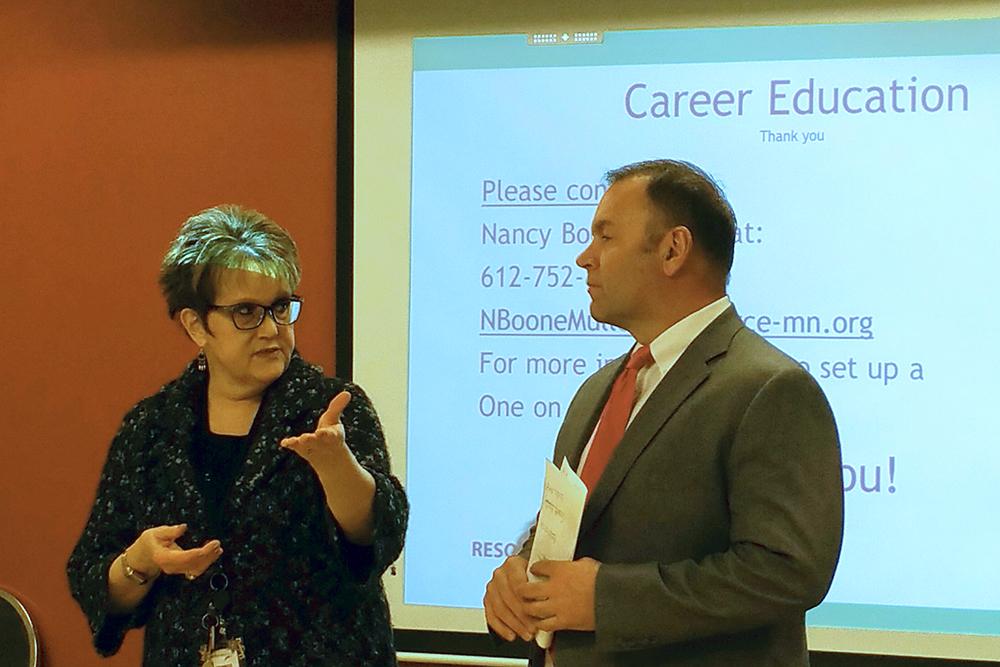 AvivoMN's tweet photo. Glad to host Rep. Dave Baker to see our #careertrainingprograms and #employmentservices in action! #mnleg http://t.co/2AP42YN1gR