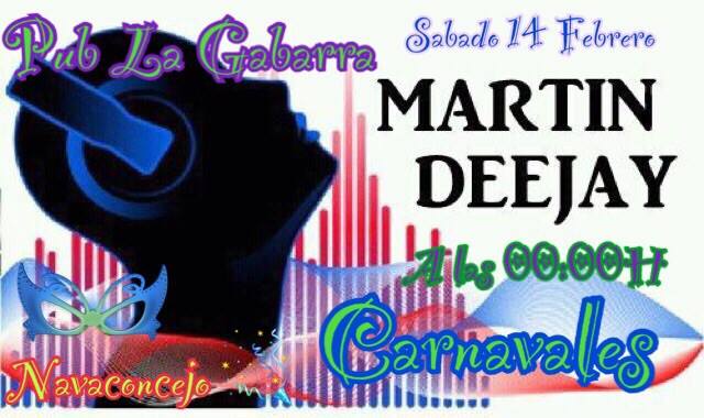 NuriaOvejero's tweet photo. Vive el #Carnaval en #Navaconcejo con Martin DeeJay #valledeljerte !! El sábado a las 12 de la noche en La Gabarra. http://t.co/GpggLmmCbP