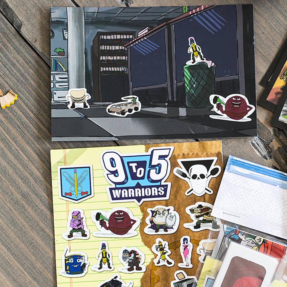 9to5warriors's tweet photo. Re-stickable stickers just like the old #colorform #adventuresets! Stage your own #battle w/ every #snackattackpacks! http://t.co/1vpC90P0U2