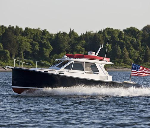 See the True North 34 in blue #NewEnglandBoatShow, space 1820