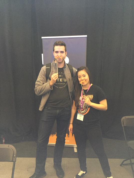 Jotform's tweet image. #devweek15 good times with @JotForm