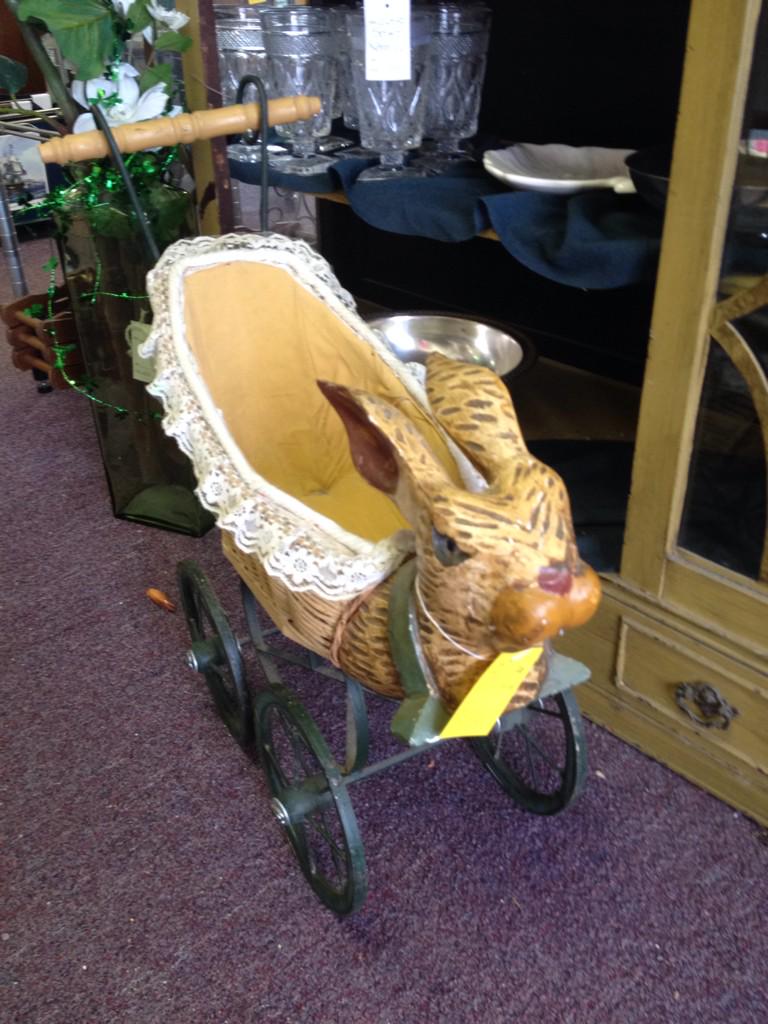 Homemakerthrift's tweet image. Rabbit carriage sweet