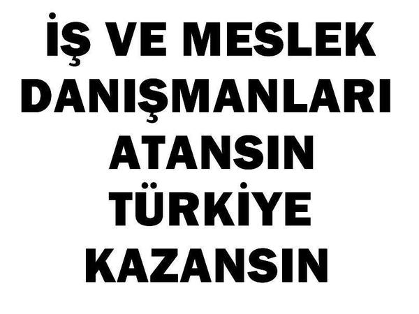 Emekler bosa gitmez demistiniz #İşveMeslekDanışmanlarına10000Kadro @RT_Erdogan "