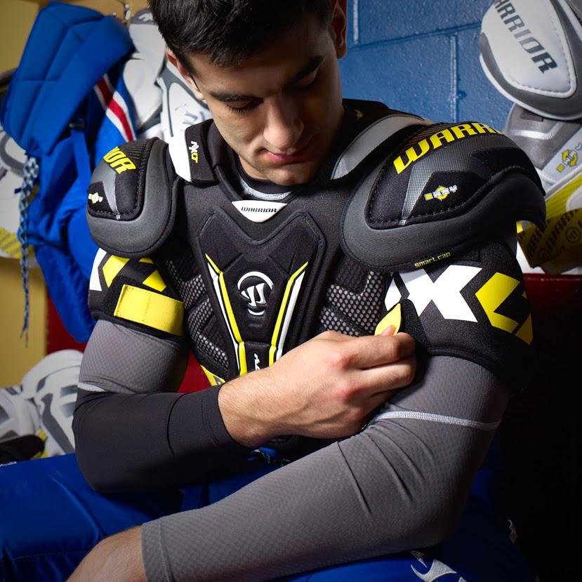 WarriorHockey's tweet photo. Follow Max's lead and strap in with the #Dynasty #AXLT line of protective. Lightweight. Responsive. Warrior. http://t.co/frlwh2YU5k