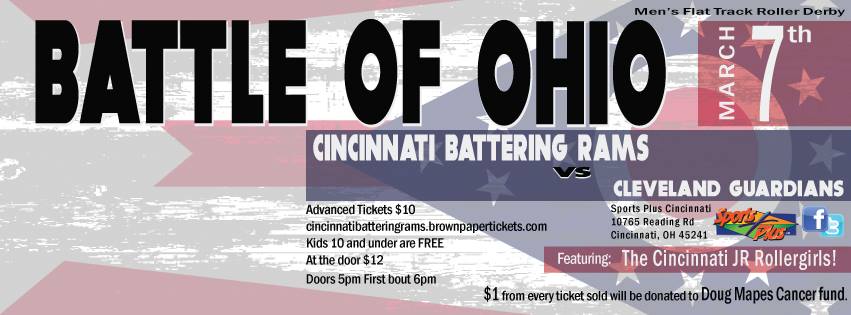 cincyrams's tweet photo. The first ever Battle of Ohio. Rams vs Cleveland  March 7th. Tickets now on sale. http://t.co/UPOXoTAa9l http://t.co/3SQkjCyL5s