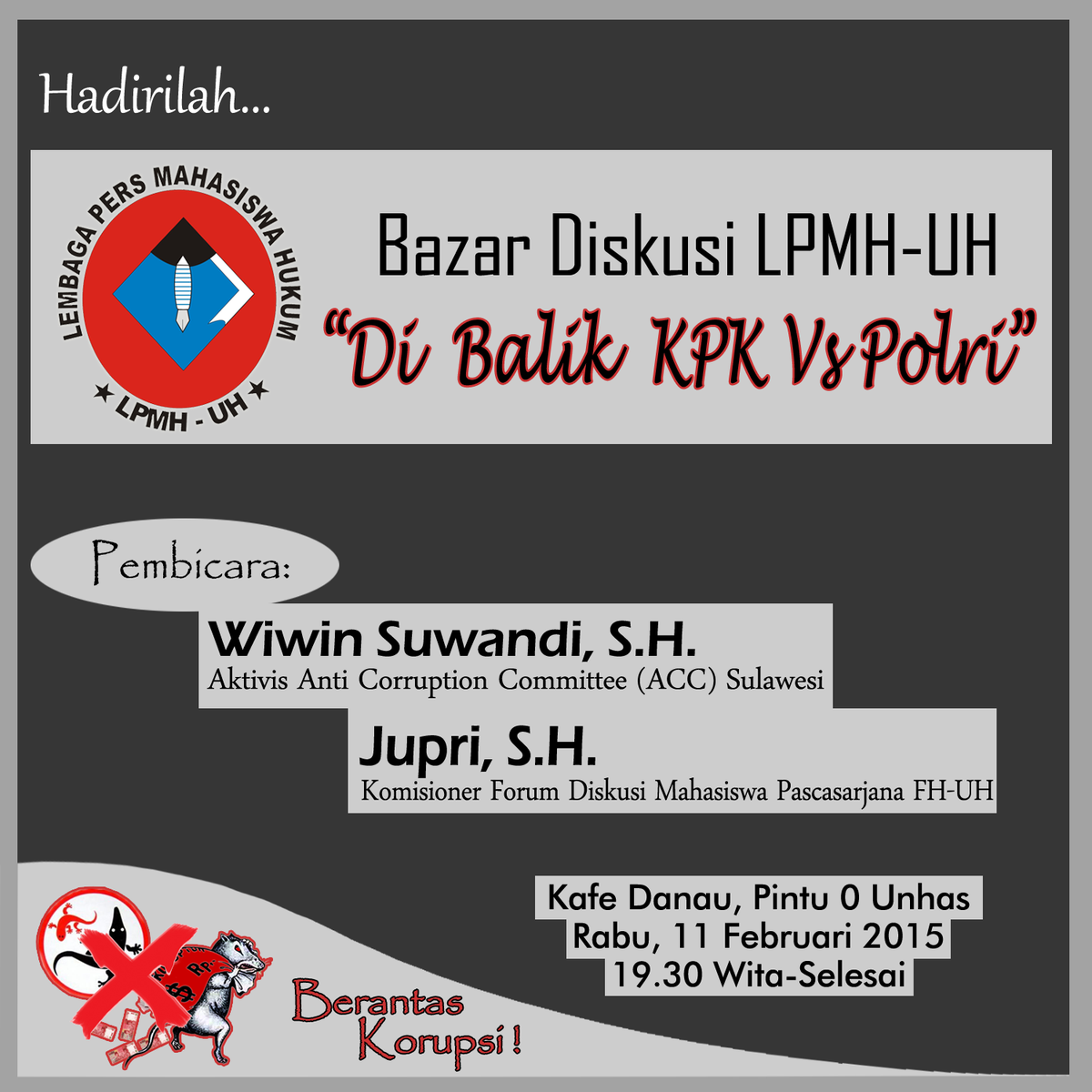 Ramaikan... <a href="/Camel_Nitro/">Camel Bulletin Nitro</a> <a href="/medkom_unhas/">LPM Media Ekonomi FEB-UH</a> <a href="/LPM_Sinovia/">LPM Sinovia FK Unhas</a> @lpmpsikogenesis @Profesi_Online