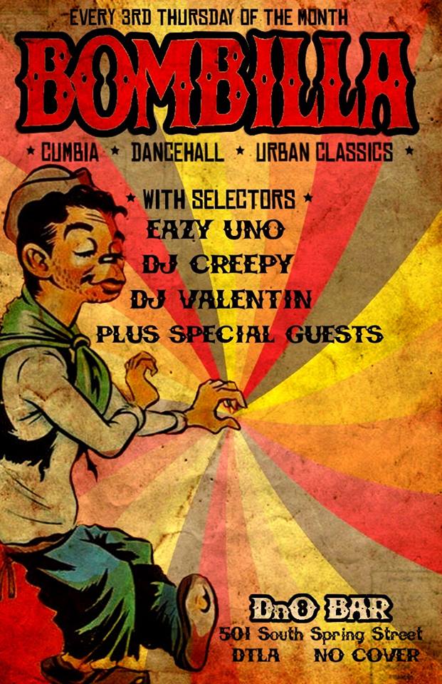 DJCreepysPants's tweet photo. Thursday 2/19 BOMBILLA @thedownandout
W/ @eazyuno & #djvalentin NO COVER #DTLA @happeninginDTLA @LANow @LatinoLA http://t.co/WjEPZth6lH