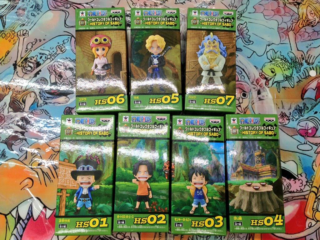 タイトーステーション上野アメ横店 プライズ ワンピースワールドコレクタブルフィギュア History Of Sabo 登場致しました 全7種で揃えると義兄弟の名シーンと革命軍サボ登場シーンが再現できます プライズ ワンピース Http T Co 0mjjpadiv7