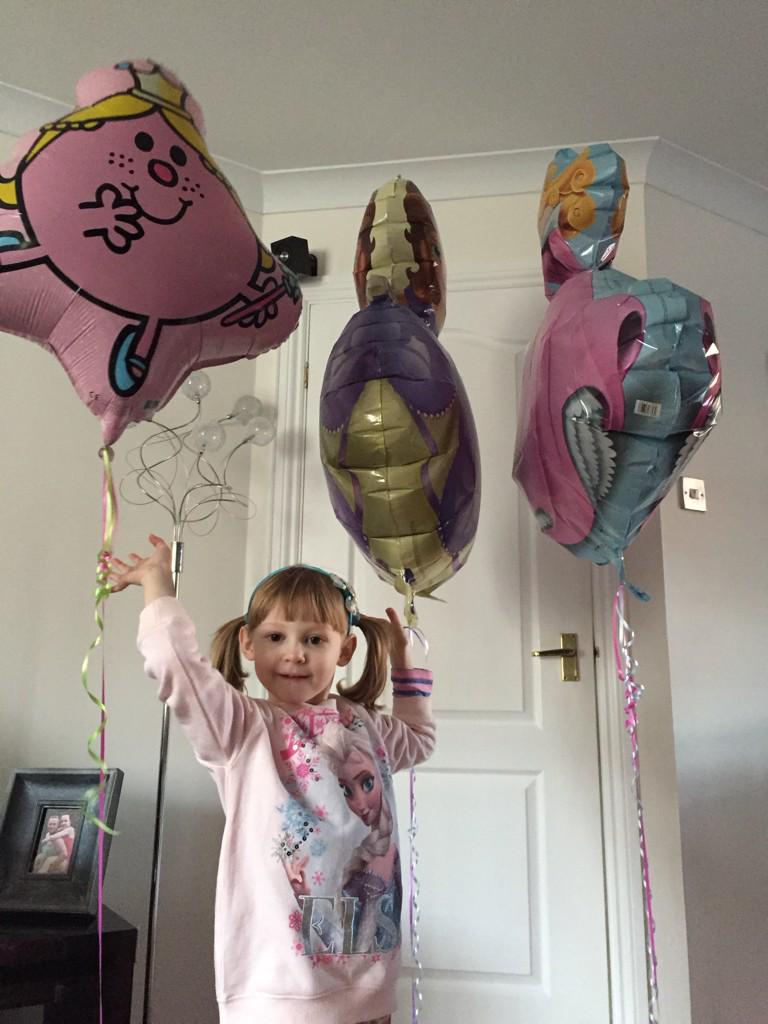 Ruby with her gift from <a href="/believeinmagicx/">Believe in Magic</a> thank you Meg&amp;Jean