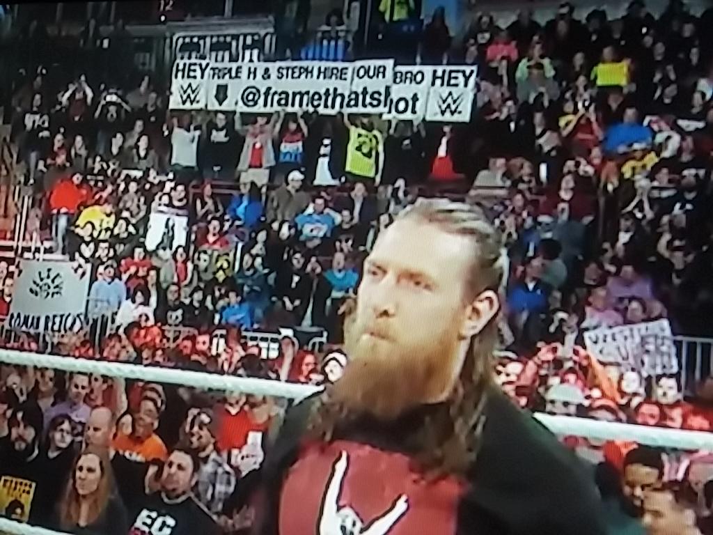 framethatshot's tweet photo. Like I said, good to see you last night @TripleH, @StephMcMahon & @WWEDanielBryan #OneShot #NextGenProduction http://t.co/rFqra9sZ5v