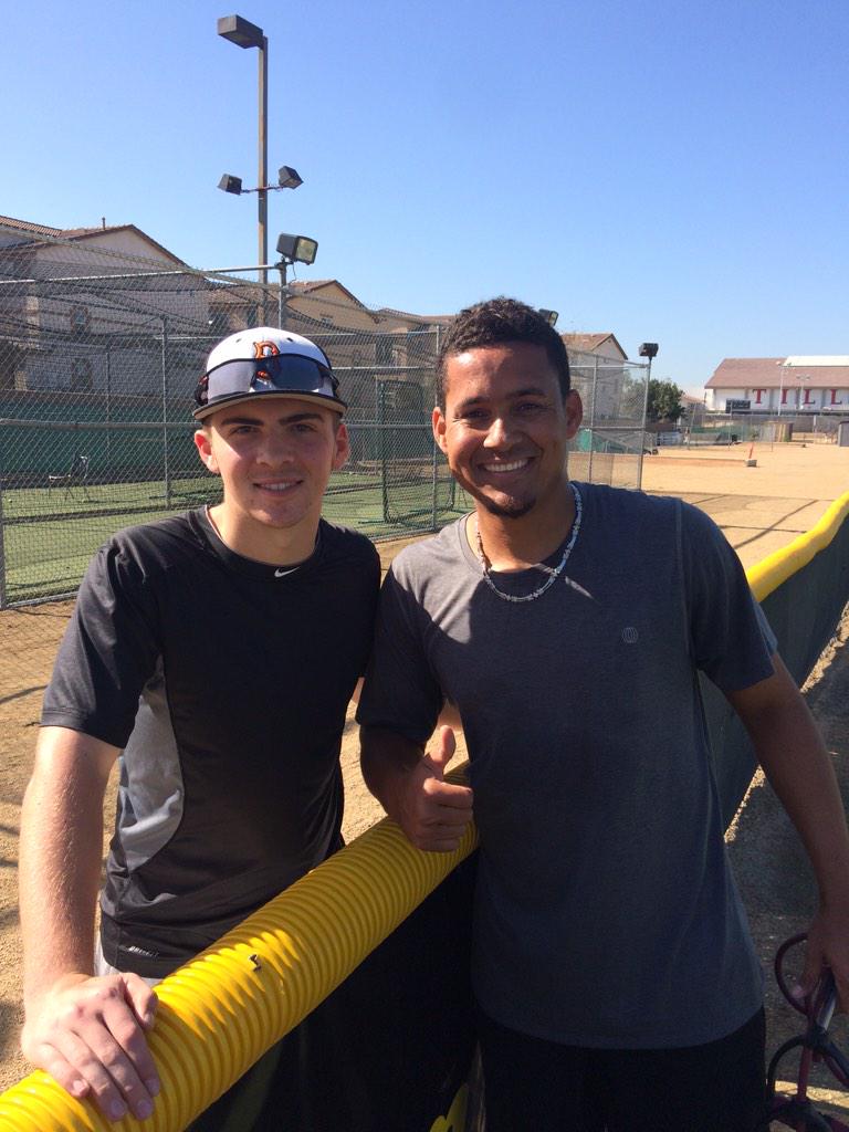 Conner_Bock's tweet image. @ernasty49 getting in his work before spring training @SoCalBirds