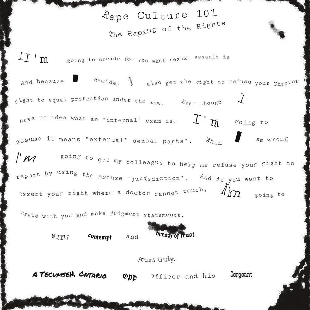 arsimpulsum's tweet image. #rapeculture101 #rapedneverreported #women&apos;srights #Ontario #Canada The following occurred Feb 4, 2015.  @UN_CEDAW