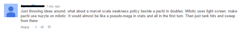 PokeShowdown's tweet photo. People are just sleeping on Weakness Policy Milotic. http://t.co/vwuiFpn5mh
