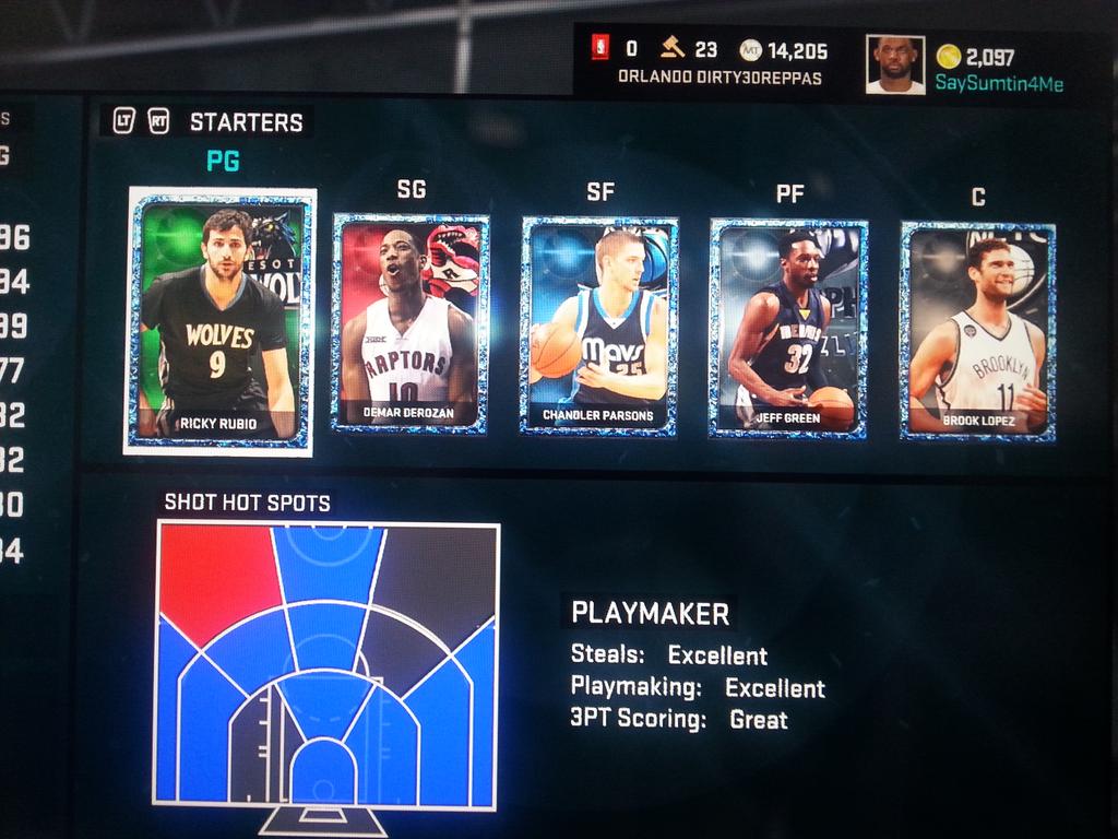 Dirty30Reppa's tweet image. @NBA2K  @Ronnie2K  @LD2K  @TwoBrosGaming  This is the starting lineup I used to beat the #RubyChallenge