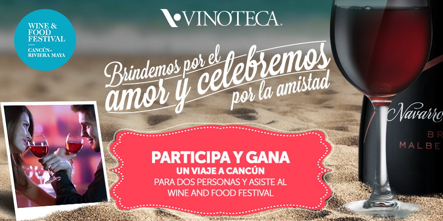 vinoteca_mexico's tweet photo. En #SanValentin, #BrindaConVinoteca y el viaje al @CRMWineFoodFest ¡Va por nuestra cuenta! --> http://t.co/Tcxlr6vkce http://t.co/arEKH0vnli