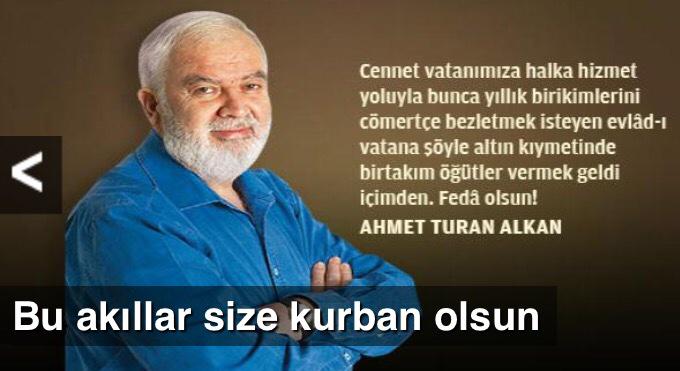 A.T.Alkan:"Sevgideğer AKP aday adayı kardeşlerime şöyle kendimce yol göstereyim dedimdi..." 😄
zaman.com.tr/ahmet-turan-al…