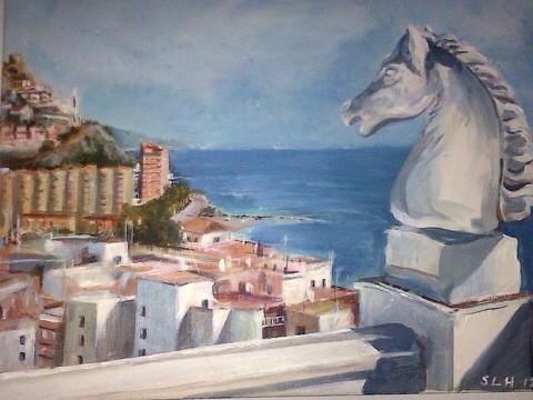 LoueysArt's tweet photo. Almunecar - a sea view http://t.co/XJvDXJ8TG8